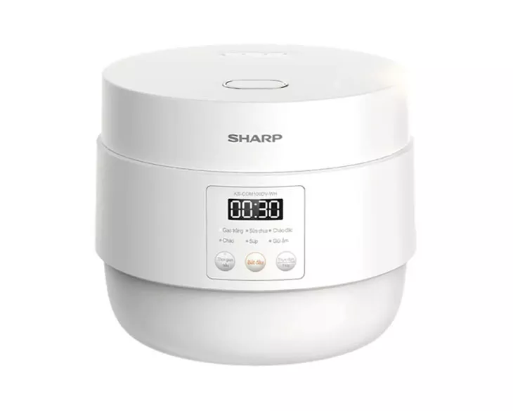 Nồi cơm điện tử Sharp 1 lít KS-COM100DV-WH