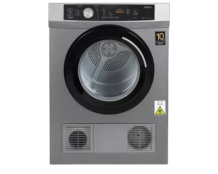 Máy sấy thông hơi Aqua 8 kg AQH-V800H(SS)
